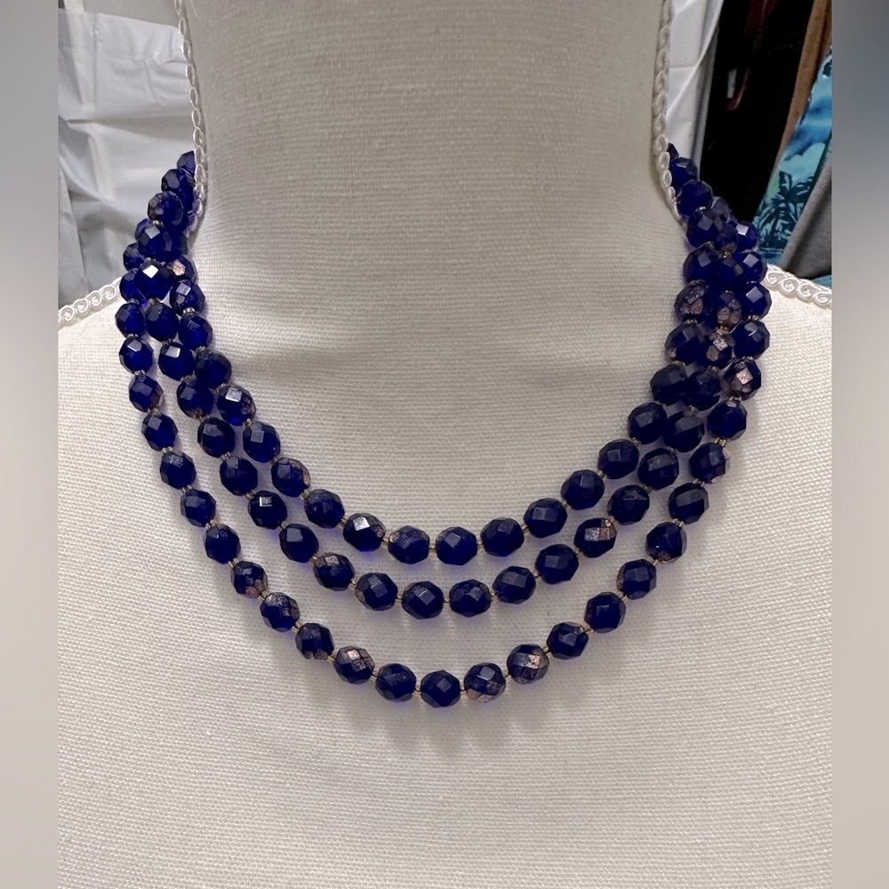 European collection by William Holman  blue copper beads Handmade one of a kind